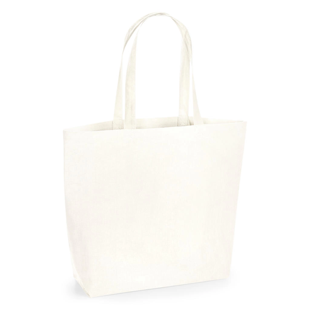 Organic Natural Dyed Maxi Bag for Life zum Besticken und Bedrucken in der Farbe Sea Salt mit Ihren Logo, Schriftzug oder Motiv.