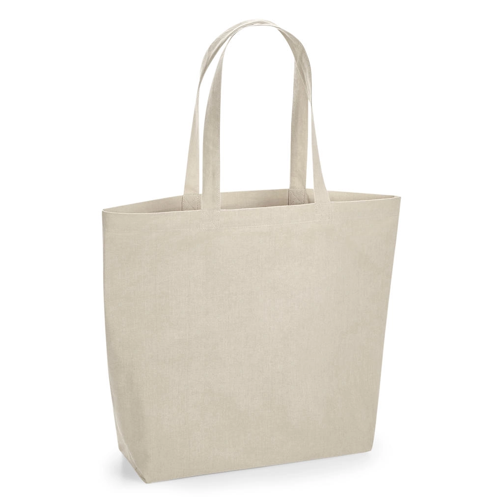Organic Natural Dyed Maxi Bag for Life zum Besticken und Bedrucken in der Farbe Myrobalan Stone mit Ihren Logo, Schriftzug oder Motiv.