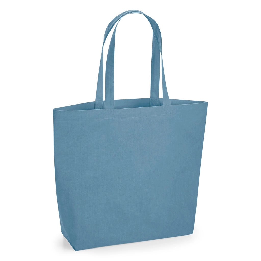 Organic Natural Dyed Maxi Bag for Life zum Besticken und Bedrucken in der Farbe Indigo Blue mit Ihren Logo, Schriftzug oder Motiv.