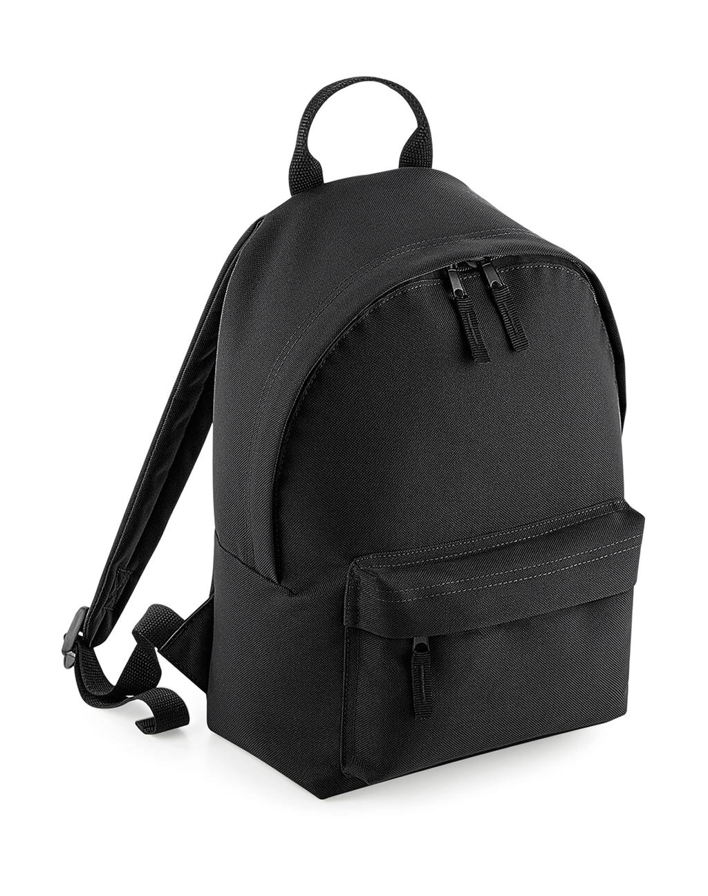 Mini Fashion Backpack zum Besticken und Bedrucken in der Farbe Black/Black mit Ihren Logo, Schriftzug oder Motiv.