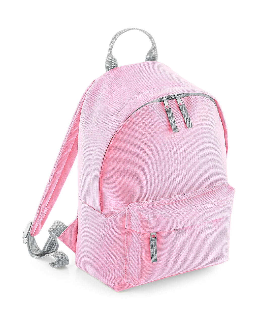 Mini Fashion Backpack zum Besticken und Bedrucken in der Farbe Classic Pink/Light Grey mit Ihren Logo, Schriftzug oder Motiv.