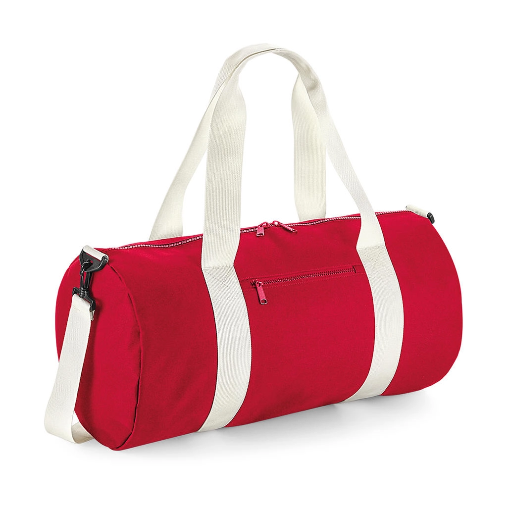 Original Barrel Bag XL zum Besticken und Bedrucken in der Farbe Classic Red/Off White mit Ihren Logo, Schriftzug oder Motiv.