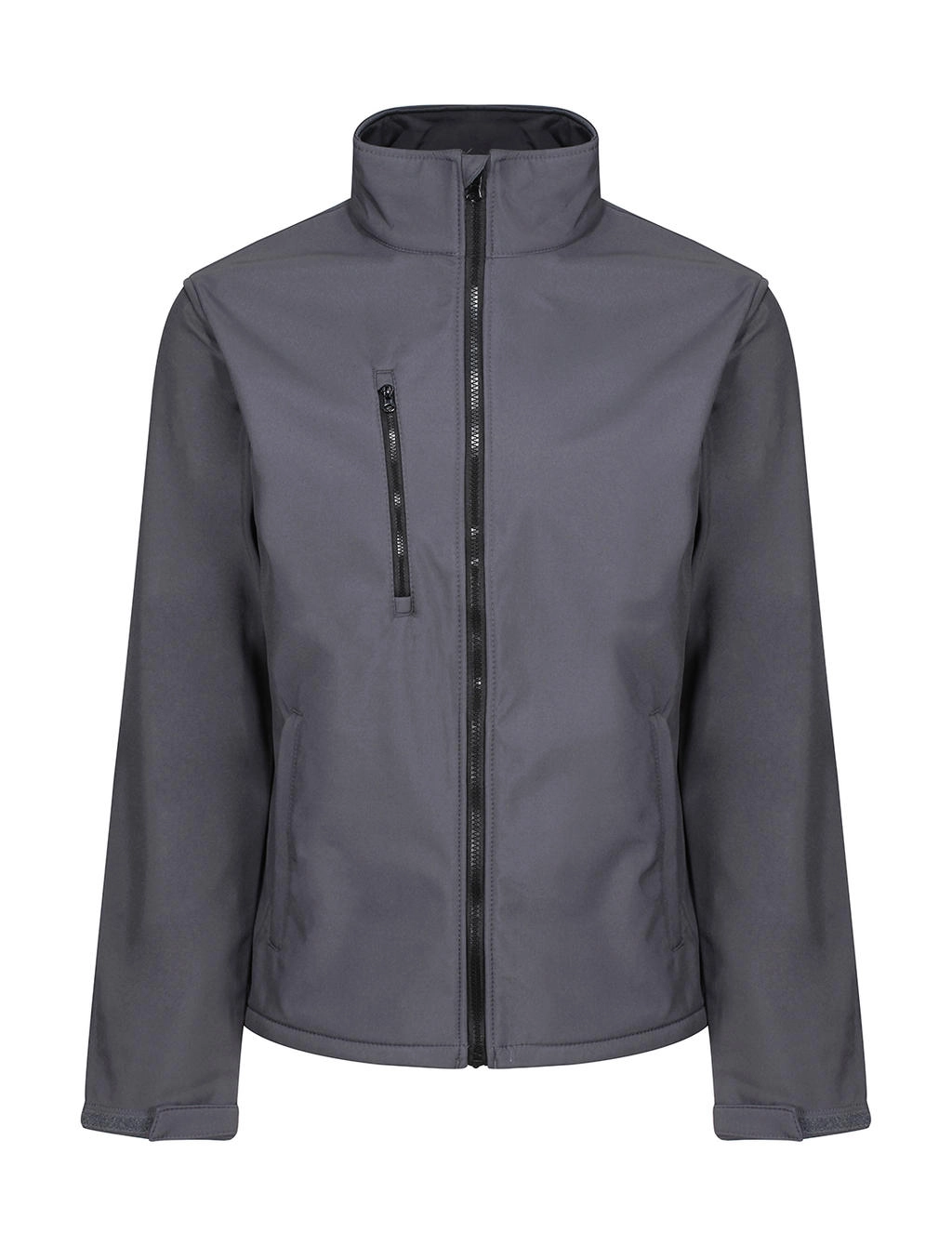 Ablaze 3 Layer Softshell Jacket zum Besticken und Bedrucken in der Farbe Seal Grey/Black mit Ihren Logo, Schriftzug oder Motiv.