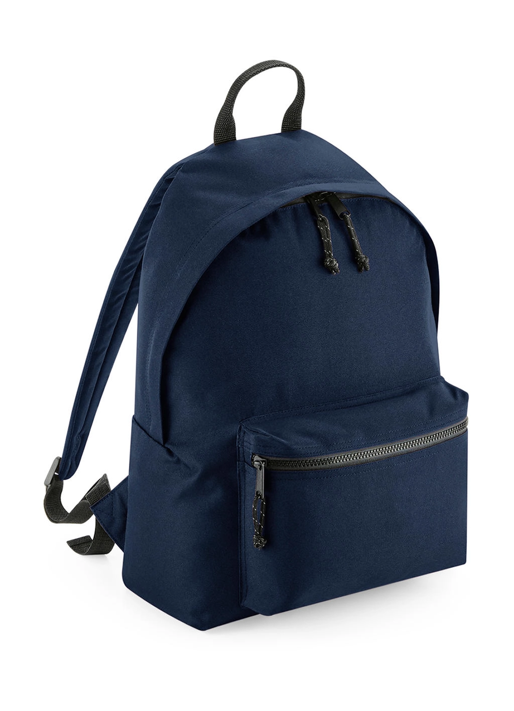 Recycled Backpack zum Besticken und Bedrucken in der Farbe Navy mit Ihren Logo, Schriftzug oder Motiv.
