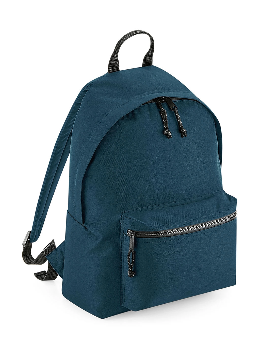 Recycled Backpack zum Besticken und Bedrucken in der Farbe Petrol mit Ihren Logo, Schriftzug oder Motiv.
