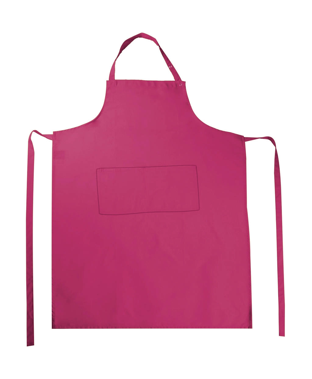 AMSTERDAM Bib Apron with Pocket zum Besticken und Bedrucken in der Farbe Pink mit Ihren Logo, Schriftzug oder Motiv.