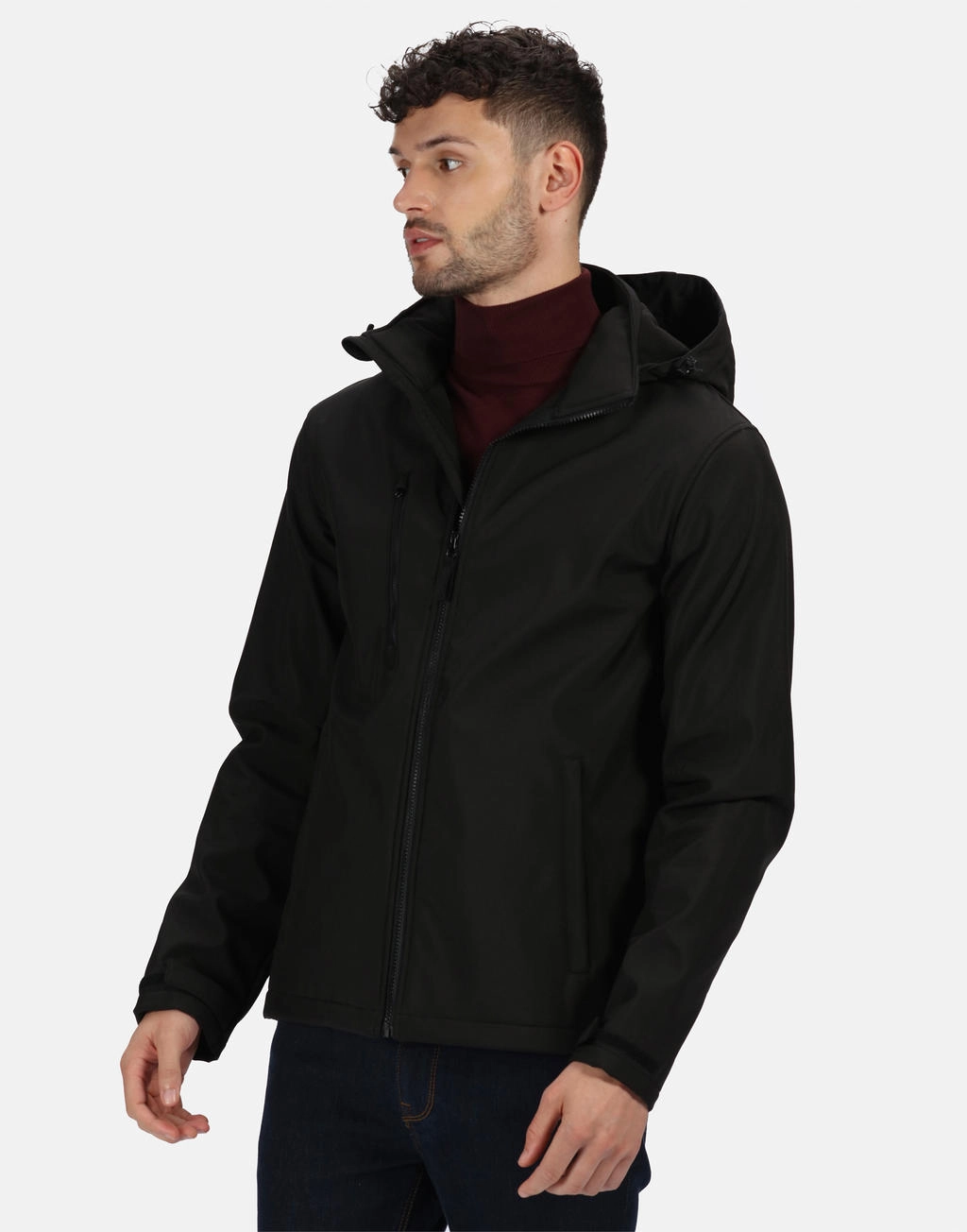 Venturer 3-Layer Hooded Softshell Jacket zum Besticken und Bedrucken mit Ihren Logo, Schriftzug oder Motiv.