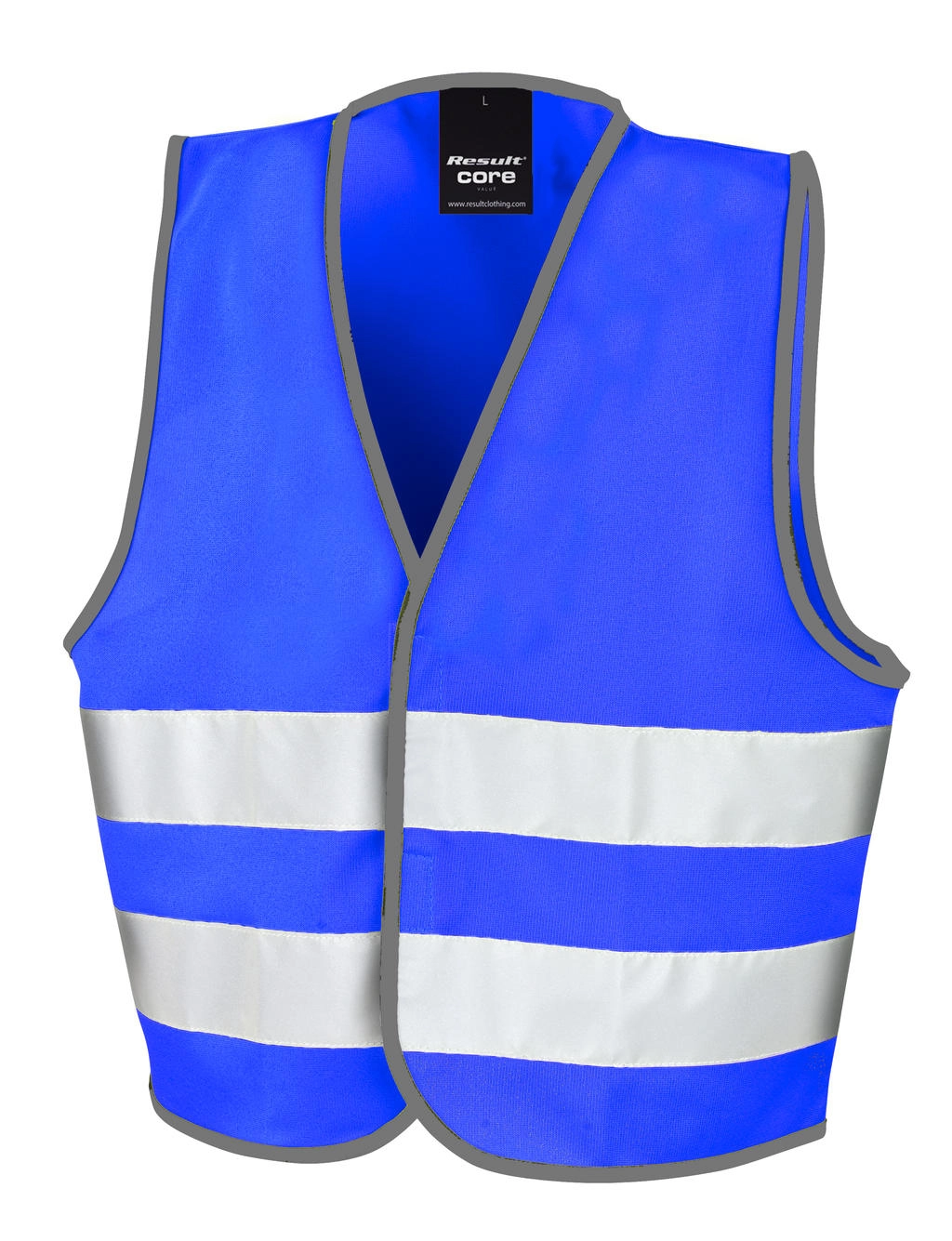 Junior Enhanced Visibility Vest zum Besticken und Bedrucken in der Farbe Royal mit Ihren Logo, Schriftzug oder Motiv.