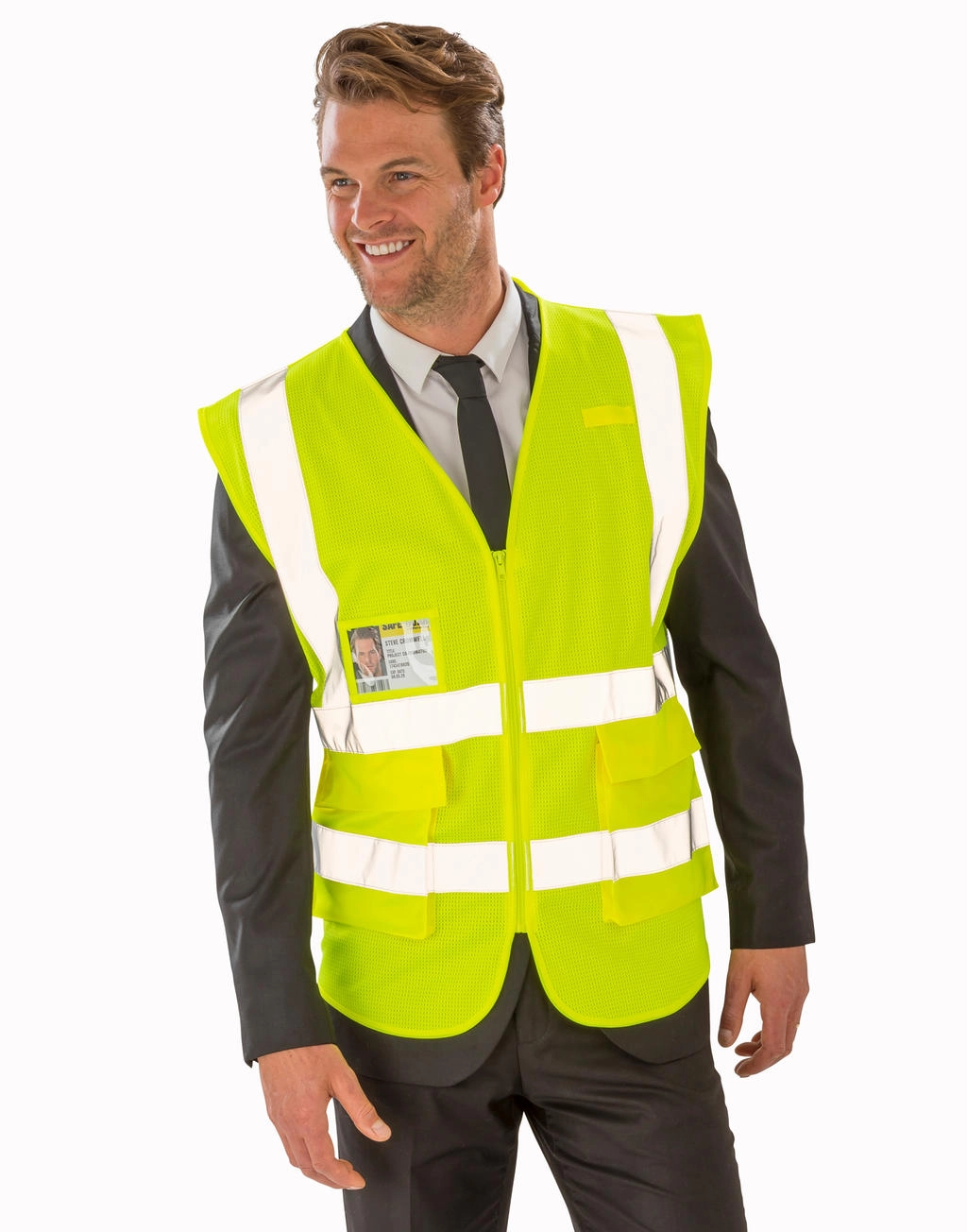 Executive Cool Mesh Safety Vest zum Besticken und Bedrucken mit Ihren Logo, Schriftzug oder Motiv.