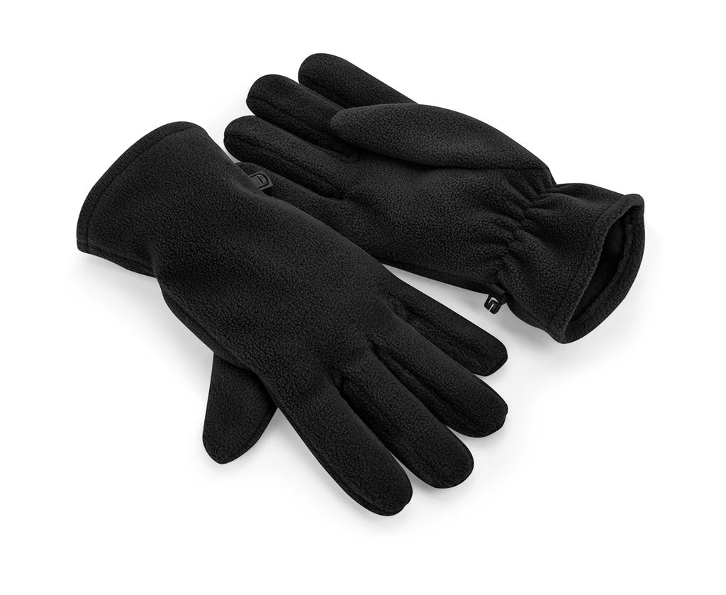 Recycled Fleece Gloves zum Besticken und Bedrucken in der Farbe Black mit Ihren Logo, Schriftzug oder Motiv.