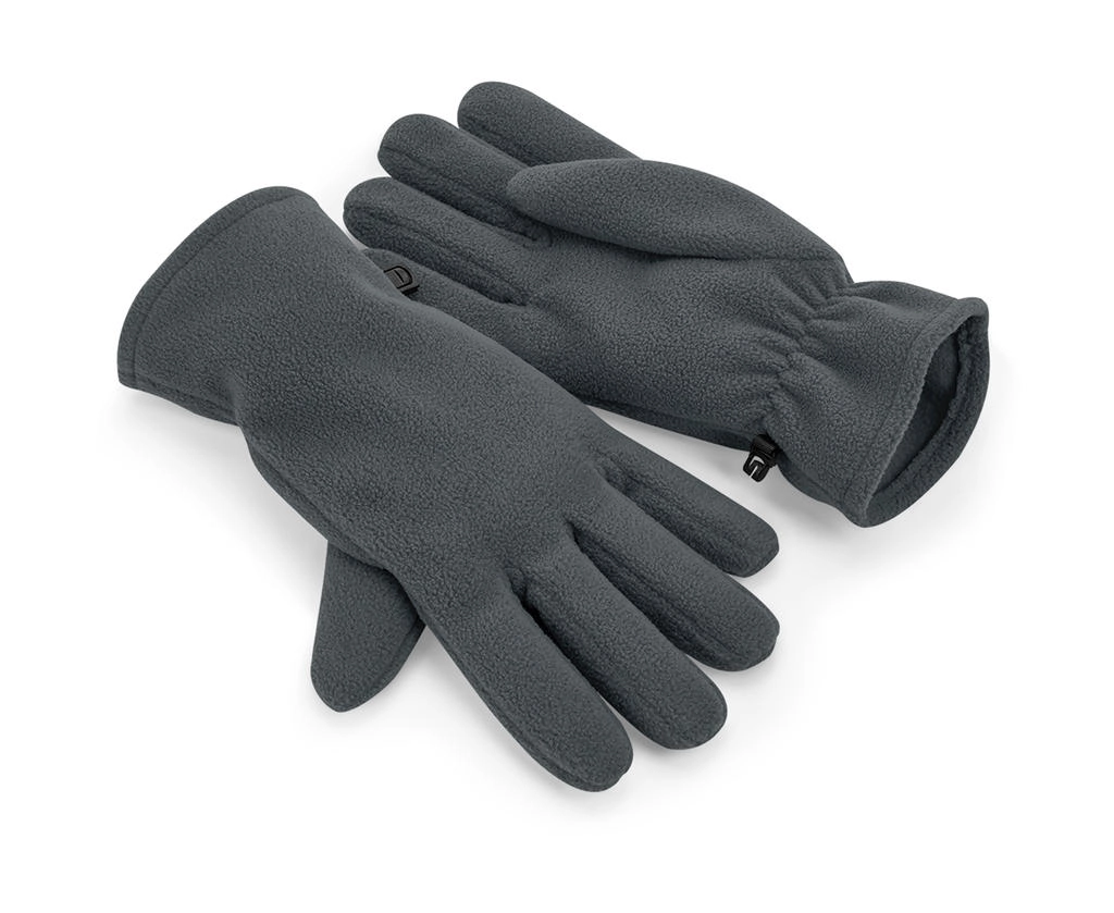 Recycled Fleece Gloves zum Besticken und Bedrucken in der Farbe Steel Grey mit Ihren Logo, Schriftzug oder Motiv.