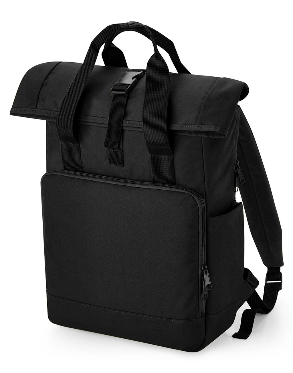 Recycled Twin Handle Roll-Top Laptop Backpack zum Besticken und Bedrucken mit Ihren Logo, Schriftzug oder Motiv.