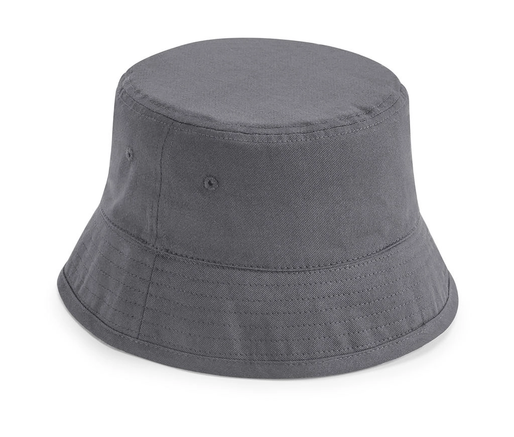 Organic Cotton Bucket Hat zum Besticken und Bedrucken in der Farbe Graphite Grey mit Ihren Logo, Schriftzug oder Motiv.