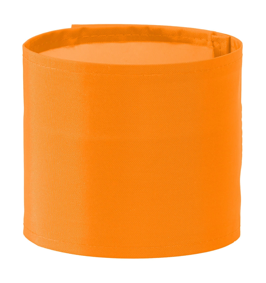 Fluo Print Me Armband zum Besticken und Bedrucken in der Farbe Fluo Orange mit Ihren Logo, Schriftzug oder Motiv.