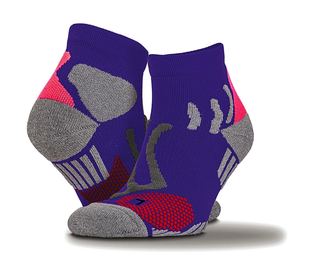 Technical Compression Sports Socks zum Besticken und Bedrucken in der Farbe Purple mit Ihren Logo, Schriftzug oder Motiv.