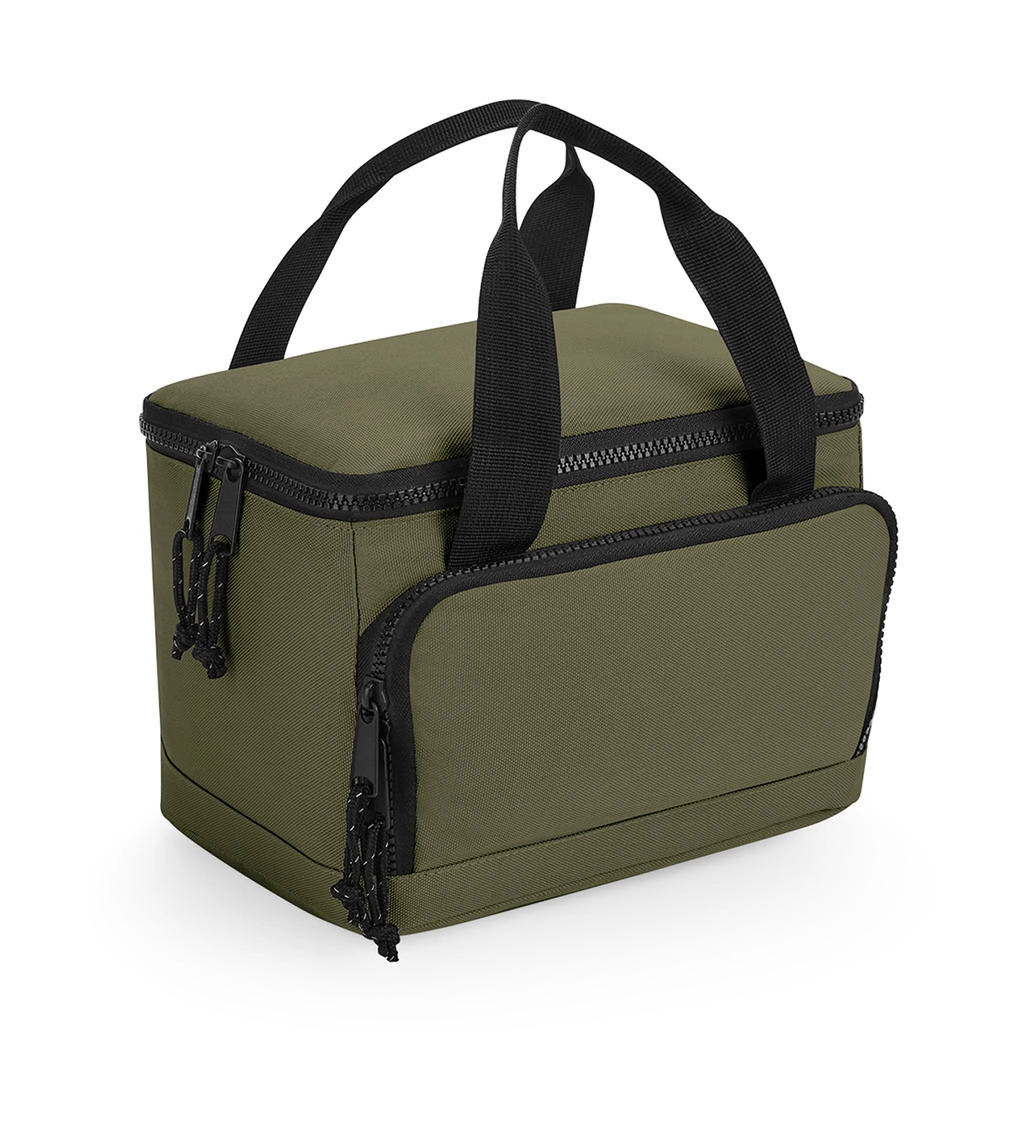Recycled Mini Cooler Bag zum Besticken und Bedrucken in der Farbe Military Green mit Ihren Logo, Schriftzug oder Motiv.