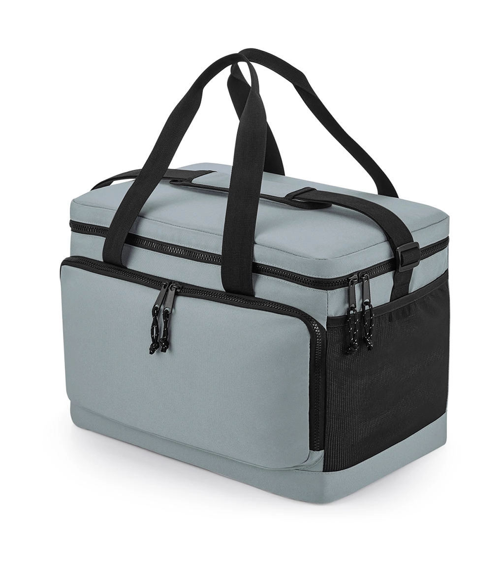 Recycled Large Cooler Shoulder Bag zum Besticken und Bedrucken in der Farbe Pure Grey mit Ihren Logo, Schriftzug oder Motiv.