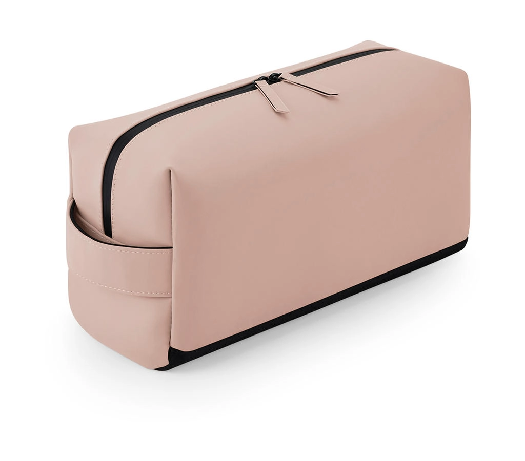 Matte PU Shoe/Accessory Bag zum Besticken und Bedrucken in der Farbe Nude Pink mit Ihren Logo, Schriftzug oder Motiv.
