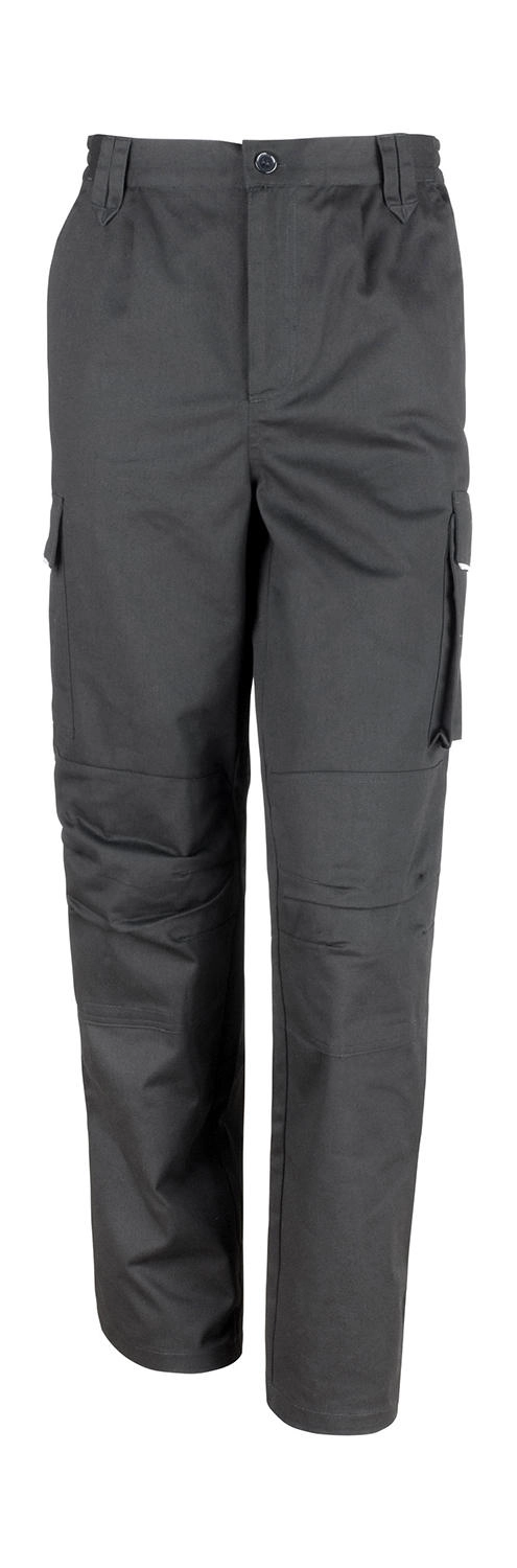 Work-Guard Action Trousers Long zum Besticken und Bedrucken in der Farbe Black mit Ihren Logo, Schriftzug oder Motiv.