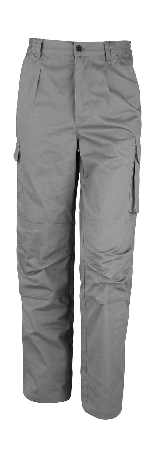 Work-Guard Action Trousers Long zum Besticken und Bedrucken in der Farbe Grey mit Ihren Logo, Schriftzug oder Motiv.