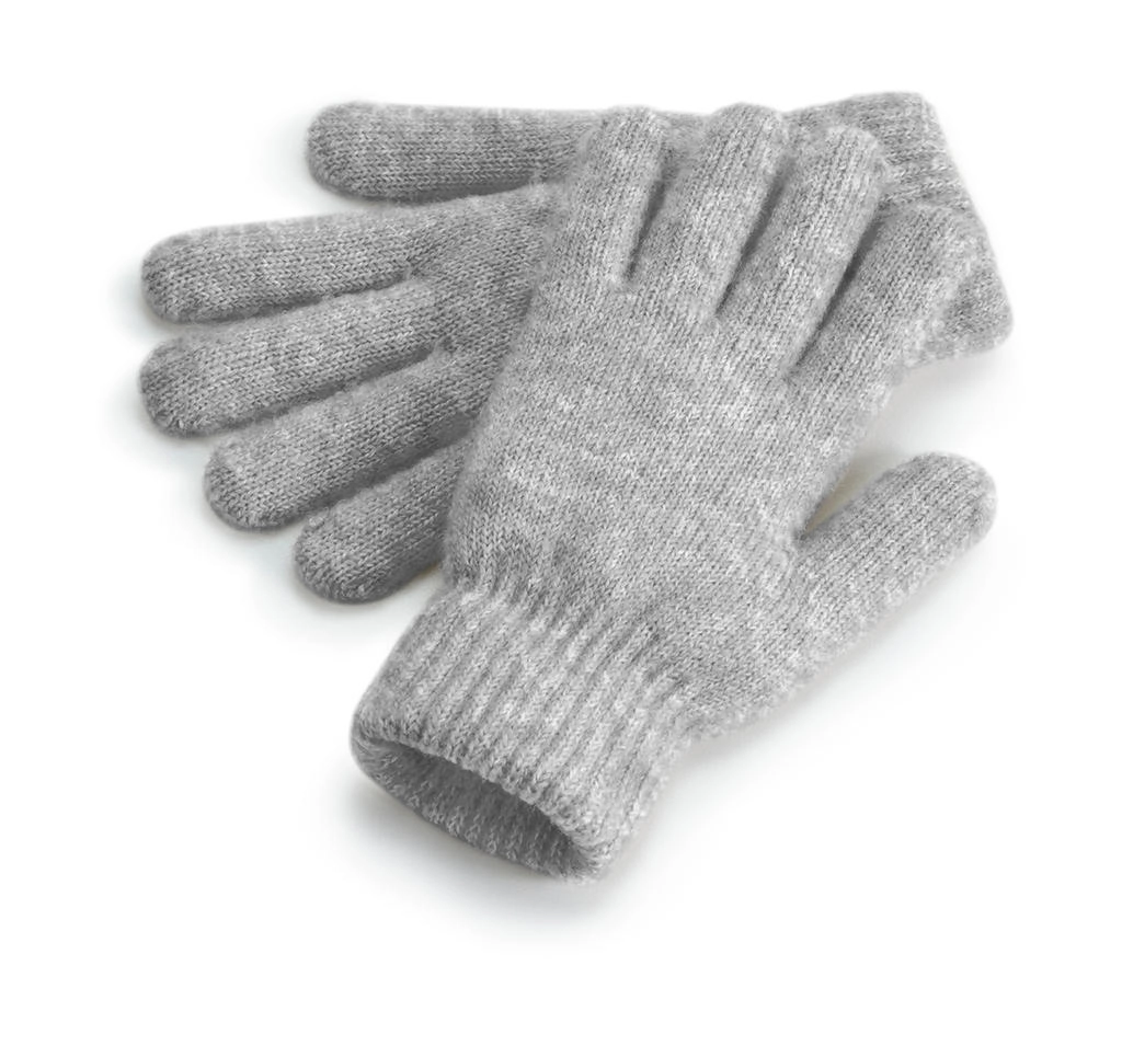 Cosy Ribbed Cuff Gloves zum Besticken und Bedrucken in der Farbe Grey Marl mit Ihren Logo, Schriftzug oder Motiv.