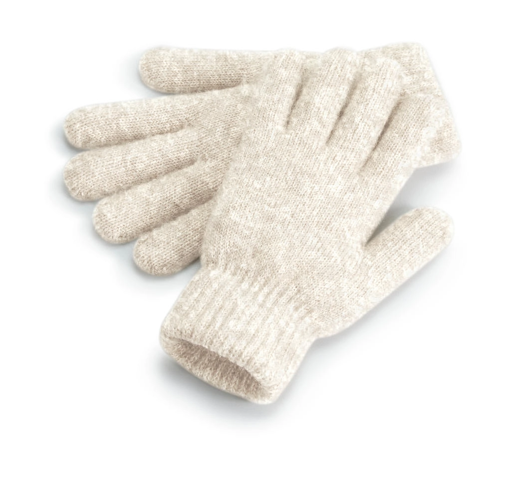 Cosy Ribbed Cuff Gloves zum Besticken und Bedrucken in der Farbe Almond Marl mit Ihren Logo, Schriftzug oder Motiv.