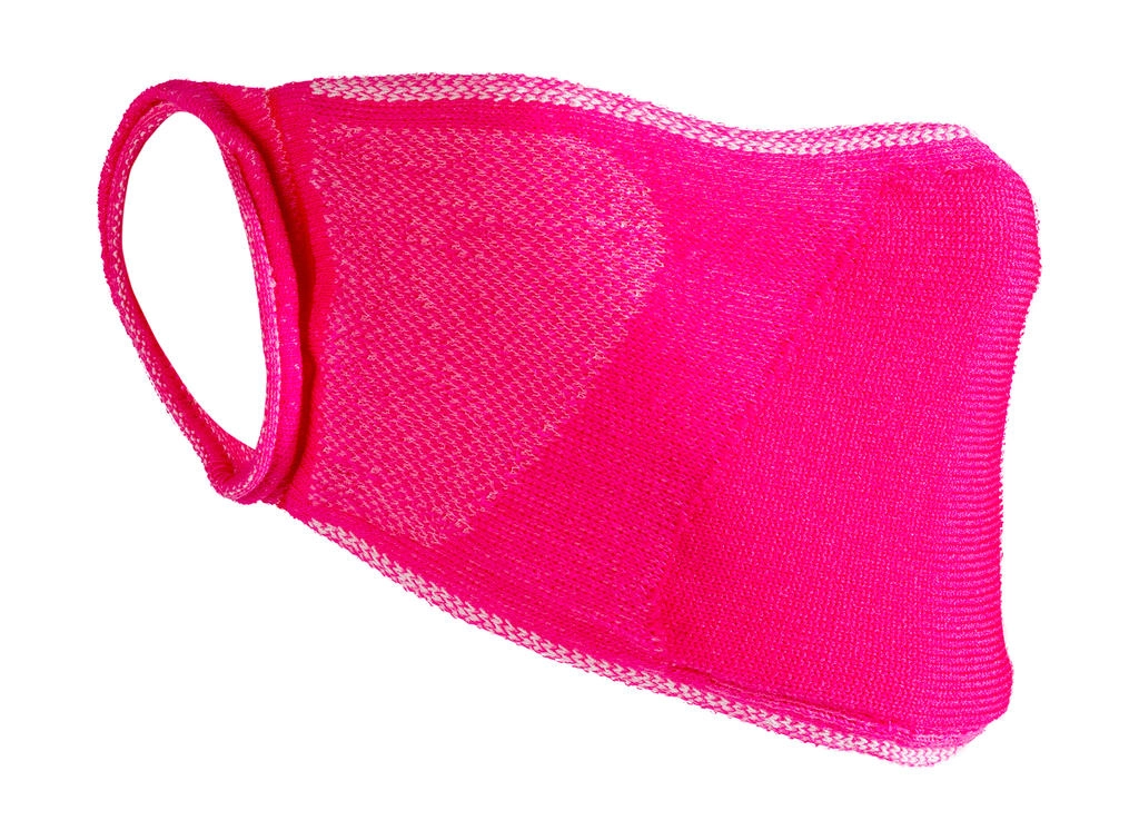 Natural Yarn Antibacterial Face Mask zum Besticken und Bedrucken in der Farbe Pink mit Ihren Logo, Schriftzug oder Motiv.