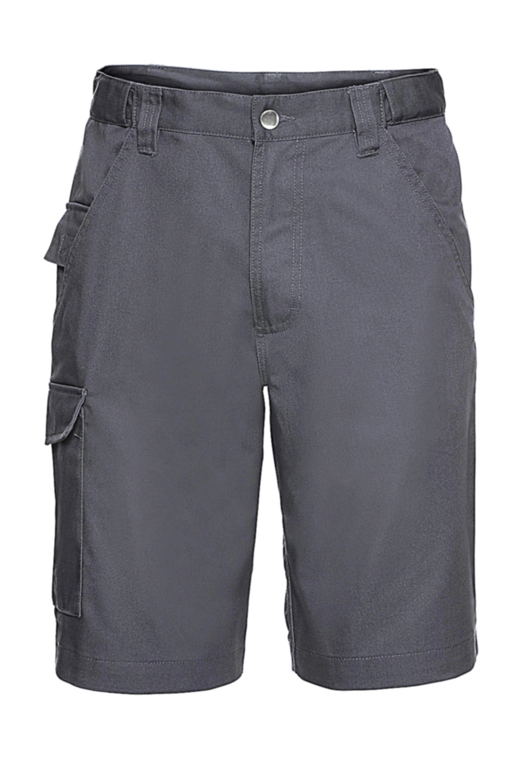 Twill Workwear Shorts zum Besticken und Bedrucken in der Farbe Convoy Grey mit Ihren Logo, Schriftzug oder Motiv.