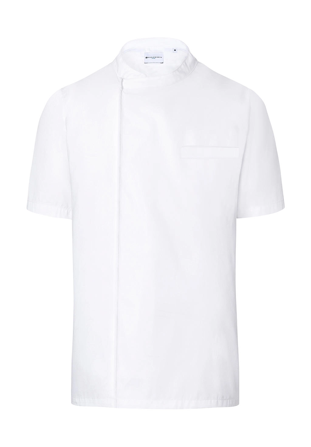 Chef`s Shirt Basic Short Sleeve zum Besticken und Bedrucken in der Farbe White mit Ihren Logo, Schriftzug oder Motiv.