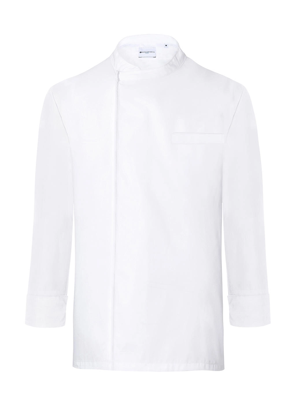 Chef`s Shirt Basic Long Sleeve zum Besticken und Bedrucken in der Farbe White mit Ihren Logo, Schriftzug oder Motiv.