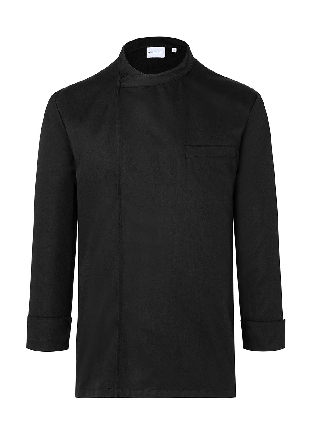 Chef`s Shirt Basic Long Sleeve zum Besticken und Bedrucken in der Farbe Black mit Ihren Logo, Schriftzug oder Motiv.