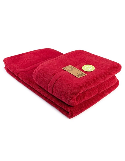 Bath Mat zum Besticken und Bedrucken in der Farbe Deep Red mit Ihren Logo, Schriftzug oder Motiv.