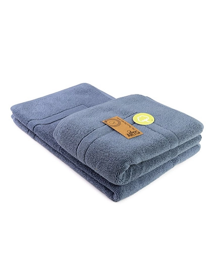 Bath Mat zum Besticken und Bedrucken in der Farbe Jeans Blue mit Ihren Logo, Schriftzug oder Motiv.