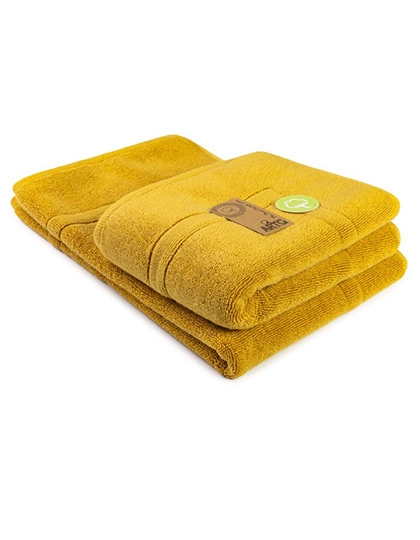 Bath Mat zum Besticken und Bedrucken in der Farbe Mustard mit Ihren Logo, Schriftzug oder Motiv.