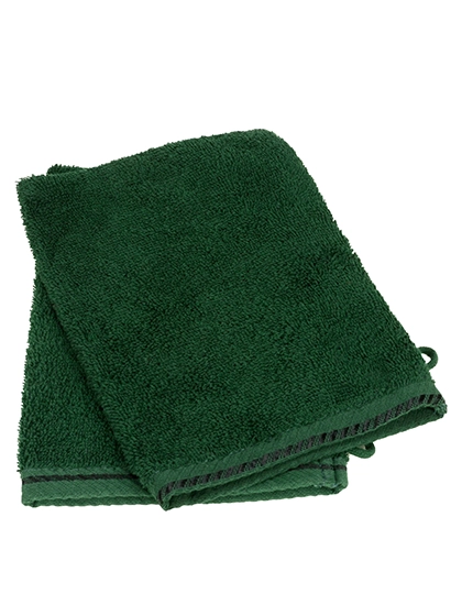 Washcloth zum Besticken und Bedrucken in der Farbe Dark Green mit Ihren Logo, Schriftzug oder Motiv.