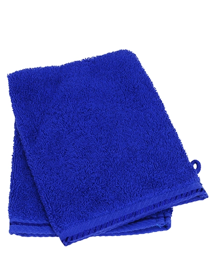 Washcloth zum Besticken und Bedrucken in der Farbe True Blue mit Ihren Logo, Schriftzug oder Motiv.
