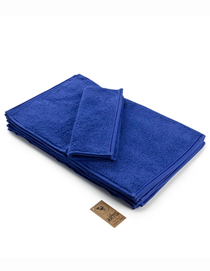 Guest Towel zum Besticken und Bedrucken in der Farbe True Blue mit Ihren Logo, Schriftzug oder Motiv.
