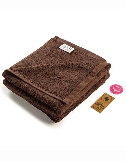 Fashion Hand Towel zum Besticken und Bedrucken in der Farbe Chocolate Brown mit Ihren Logo, Schriftzug oder Motiv.