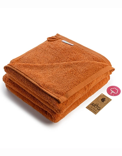 Fashion Hand Towel zum Besticken und Bedrucken in der Farbe Cinnamon mit Ihren Logo, Schriftzug oder Motiv.
