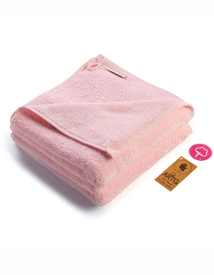 Fashion Hand Towel zum Besticken und Bedrucken in der Farbe Light Pink mit Ihren Logo, Schriftzug oder Motiv.