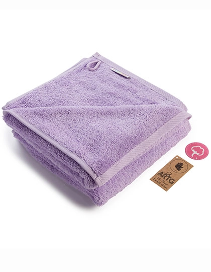 Fashion Hand Towel zum Besticken und Bedrucken in der Farbe Light Purple mit Ihren Logo, Schriftzug oder Motiv.