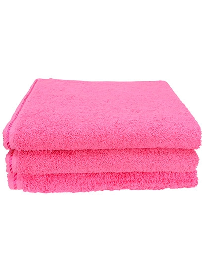 Fashion Hand Towel zum Besticken und Bedrucken in der Farbe Pink mit Ihren Logo, Schriftzug oder Motiv.