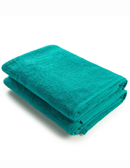 Bath Towel zum Besticken und Bedrucken in der Farbe Deep Blue mit Ihren Logo, Schriftzug oder Motiv.