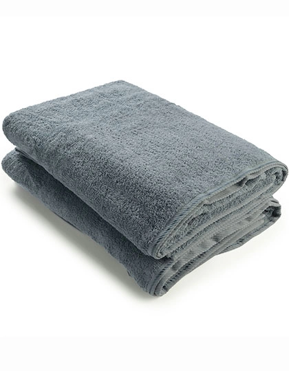 Bath Towel zum Besticken und Bedrucken in der Farbe Jeans Blue mit Ihren Logo, Schriftzug oder Motiv.
