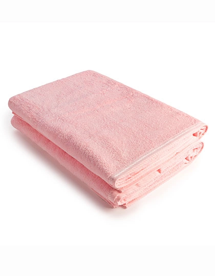 Bath Towel zum Besticken und Bedrucken in der Farbe Light Pink mit Ihren Logo, Schriftzug oder Motiv.