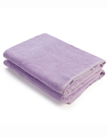 Bath Towel zum Besticken und Bedrucken in der Farbe Light Purple mit Ihren Logo, Schriftzug oder Motiv.