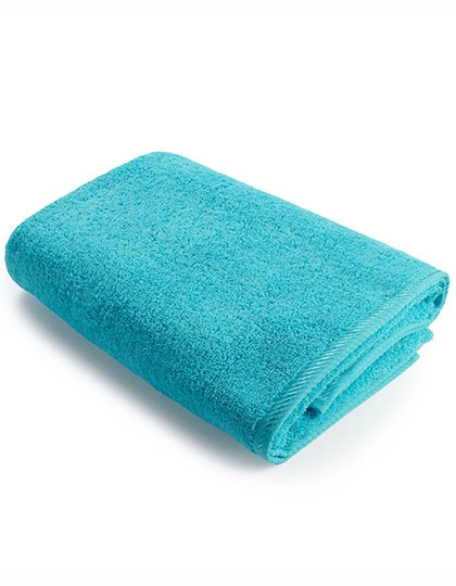 Beach Towel zum Besticken und Bedrucken in der Farbe Aqua Blue mit Ihren Logo, Schriftzug oder Motiv.