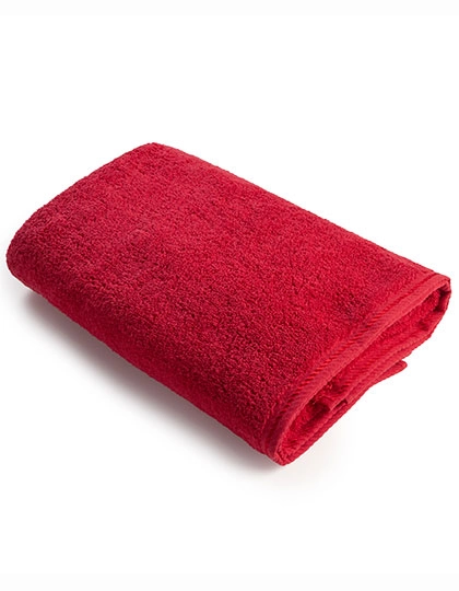 Beach Towel zum Besticken und Bedrucken in der Farbe Deep Red mit Ihren Logo, Schriftzug oder Motiv.