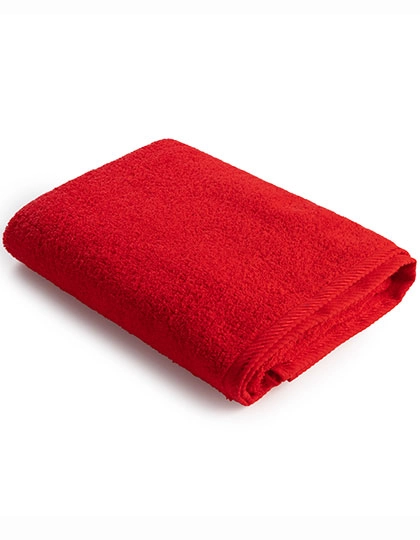 Beach Towel zum Besticken und Bedrucken in der Farbe Fire Red mit Ihren Logo, Schriftzug oder Motiv.