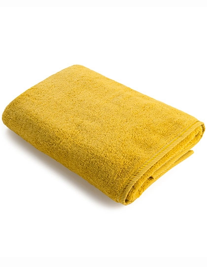 Beach Towel zum Besticken und Bedrucken in der Farbe Mustard mit Ihren Logo, Schriftzug oder Motiv.